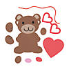 Valentine Teddy Bear Ornament Craft Kit - Makes 12 Image 1