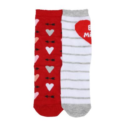 Valentine's Day Youth Crew Socks 2-Pack Image 1