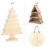 Value DIY Unfinished Wood Christmas Tree Craft Assortment - 3 Pc. Image 1