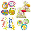 Value Multicolor Easter Toy &amp; Bag Handout Kit for 12 Image 1