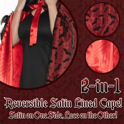 Vampire Adult Costume Mini Cape  Standard Image 2
