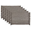 Variegated Gray Fringe Placemat (Set Of 6) Image 1