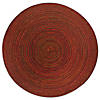 Variegated Red Round Polypropylene Woven Placemat (Set Of 6) Image 3