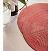Variegated Red Round Polypropylene Woven Placemat (Set Of 6) Image 4