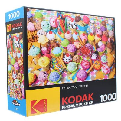 Variety of Colorful Ice Cream 1000 Piece Jigsaw Puzzle Image 1