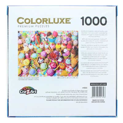 Variety Of Colorful Ice Cream 1000 Piece Jigsaw Puzzle Image 1