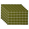 Ventana Green Check Placemat (Set Of 6) Image 1