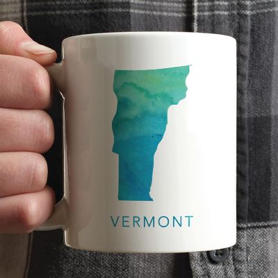 Vermont Aqua Blue Water Ceramic Mug Image 1