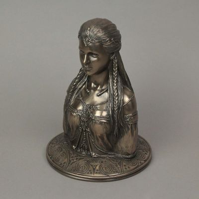 Veronese Design Bronze Finish Celtic Mother Earth Goddess Danu Bust Statue 7.25 Inches High Image 1