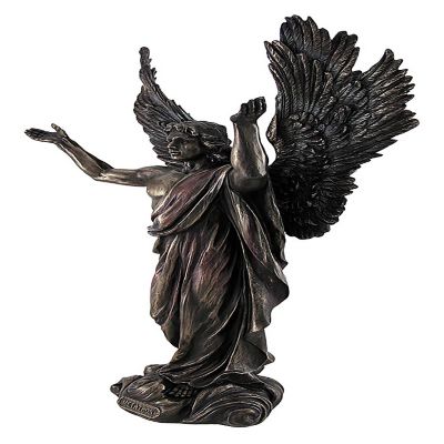 Veronese Design Bronzed Angel Metatron Statue with Colored Accents Image 2