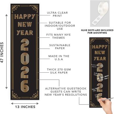 Vertical Roaring 20s New Year Banner Image 1