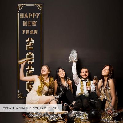 Vertical Roaring 20s New Year Banner Image 1