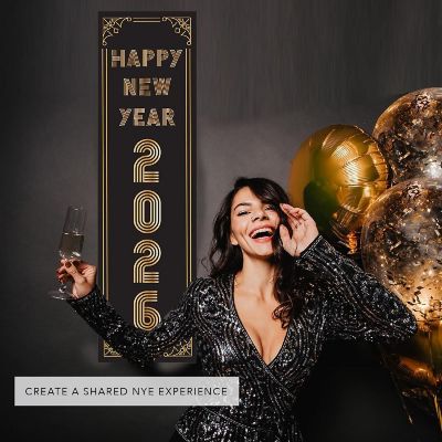 Vertical Roaring 20s New Year Banner Image 2