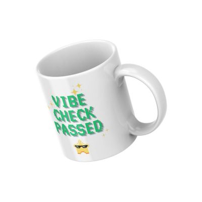 Vibe Check Passed Mug by Dancing Littles Jungle Image 1