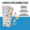 Vibrant He Lives Rejoice Sticker Sheets for Easter - 24 Pc. Image 1