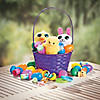 Vibrant Large Solid Color Bamboo Easter Baskets - 12 Pc. Image 3