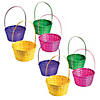 Vibrant Large Solid Color Bamboo Easter Baskets - 72 Pc. Image 1