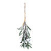 Vickerman 10.5" Green Artificial Mistletoe with White Berries, 4 per bag. Image 1