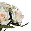 Vickerman 10" Artificial Cream Rose Bouquet, Set of 3 Image 1