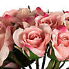 Vickerman 10" Artificial Pink Rose Bouquet, Set of 3 Image 1