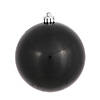 Vickerman 10" Black Candy Ball Ornament Image 1