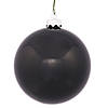Vickerman 10" Black Shiny Ball Ornament Image 1