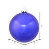 Vickerman 10" Cobalt Shiny Ball Ornament Image 2