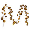 Vickerman 10' Gold Assorted Finish Branch Ball Ornament Garland. Image 1