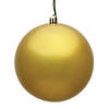 Vickerman 10" Gold Candy Ball Ornament Image 1