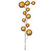 Vickerman 10' Gold Pearl Branch Ball Wire Garland. Image 3