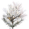 Vickerman 10' Proper 63" Flocked Atka Slim Artificial Christmas Tree, Warm White LED lights. Image 2