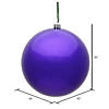 Vickerman 10" Purple Candy Ball Ornament Image 1