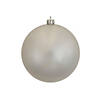 Vickerman 10" Silver Candy Ball Ornament Image 1