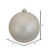 Vickerman 10" Silver Candy Ball Ornament Image 1
