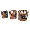 Vickerman 10" Wire Chalkboard Oval Basket - 3/pk Image 1