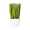 Vickerman 11.5" Artificial Green Potted Grass. Image 1