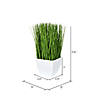 Vickerman 11.5" Artificial Green Potted Grass. Image 3