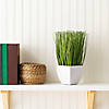 Vickerman 11.5" Artificial Green Potted Grass. Image 4