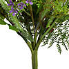 Vickerman 12" Artificial Green and Purple Maytime Bouquet. Image 3