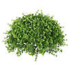 Vickerman 12"  Artificial Green Mixed Greenery Half Ball Image 1