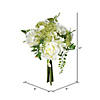 Vickerman 12'' Artificial White Rose Bouquet, Pack of 2 Image 1