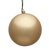 Vickerman 12" Cafe Latte Candy Ball Ornament Image 1