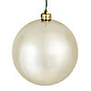 Vickerman 12" Champagne Shiny Ball Ornament Image 1