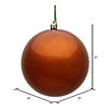 Vickerman 12" Copper Candy Ball Ornament Image 2