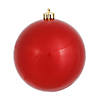 Vickerman 12" Red Candy Ball Ornament Image 1