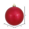 Vickerman 12" Wine Candy Ball Ornament Image 1