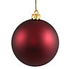 Vickerman 12" Wine Matte Ball Ornament Image 1