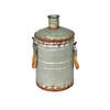 Vickerman 13.5" Rustic Metal Container with Handles Image 1