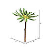 Vickerman 13" Artificial Green Succulent Spray. Includes 2 sprays per pack. Image 2