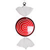 Vickerman 13" Red-White Swirl Flat Candy Christmas Ornament Image 1